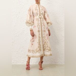 Zimmermann HYPNOTIC BUTTONED MIDI DRESS $1200 New without tag